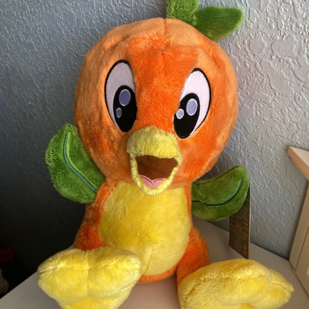 Disney Parks Orange Bird Big Feet Plush Scented 10” NWT